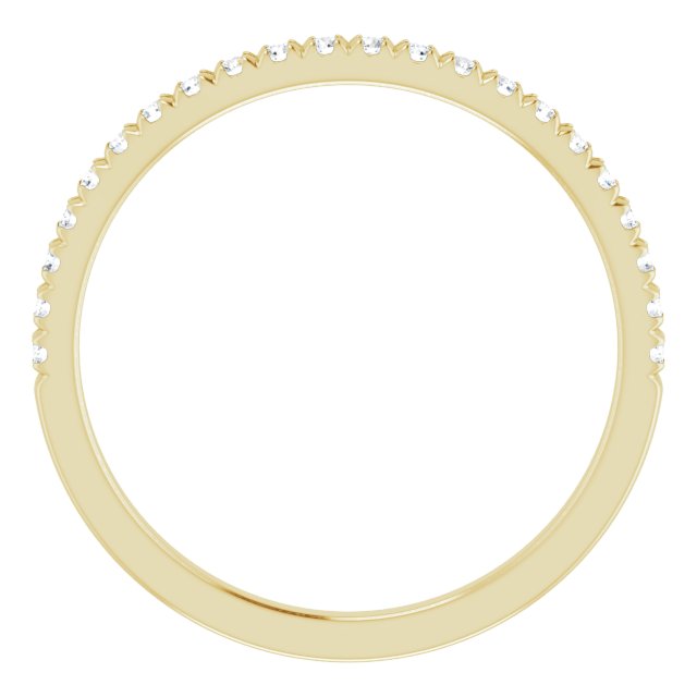 14K Yellow 1/5 CTW Natural Diamond Matching Band