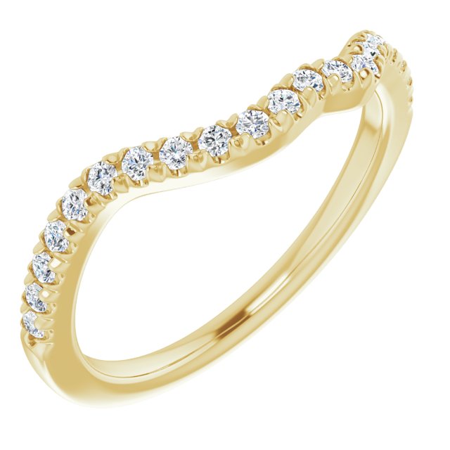 14K Yellow 1/5 CTW Diamond Band