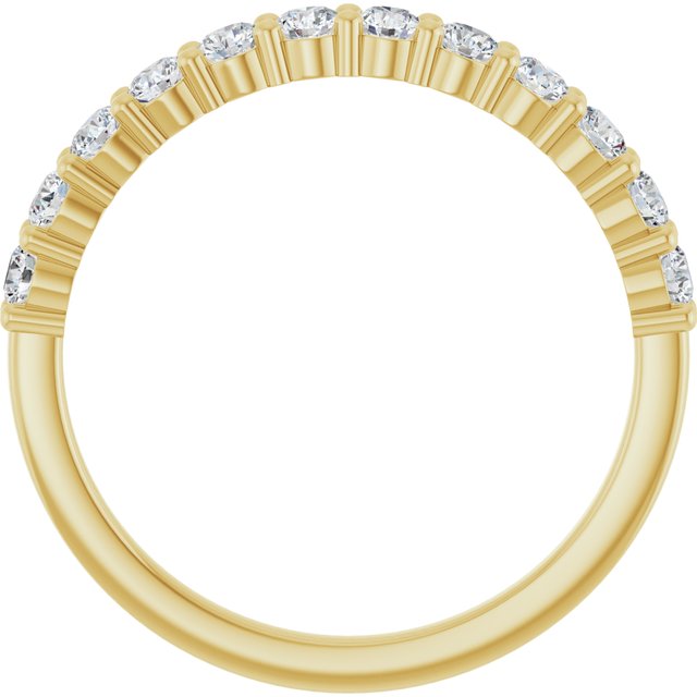 14k Yellow 1/2 Ctw Natural Diamond Anniversary Band