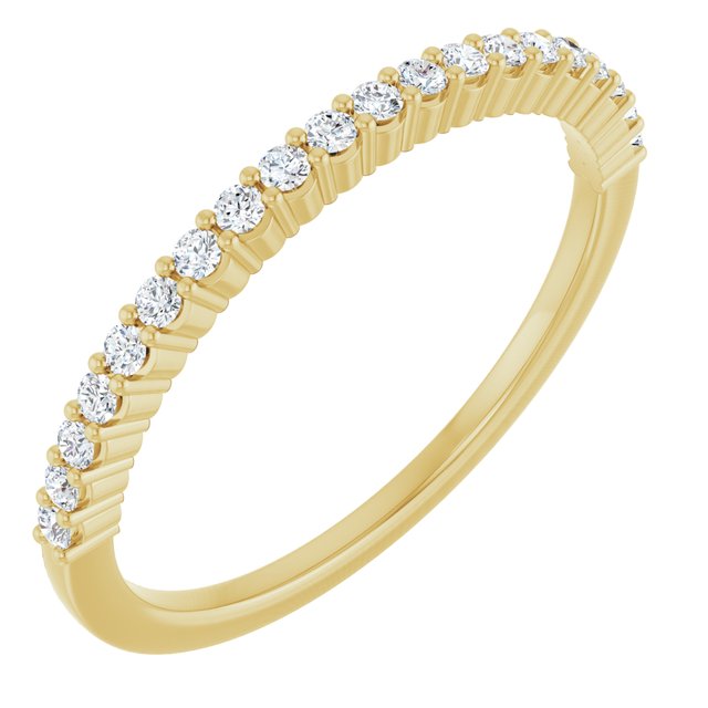 14k Yellow 1/6 Ctw Natural Diamond Anniversary Band