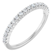 14k White 1/4 Ctw Natural Diamond Anniversary Band