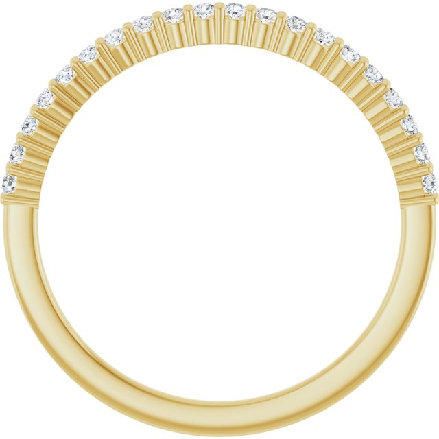 14k Yellow 9/10 Ctw Natural Diamond Anniversary Band