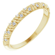 14K Yellow .08 CTW Natural Diamond Anniversary Band