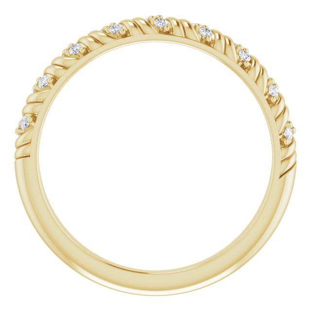 14K Yellow .08 CTW Natural Diamond Anniversary Band