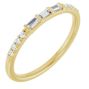 14k Yellow 1/6 Ctw Natural Diamond Anniversary Band