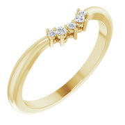 14K Yellow .05 CTW Natural Diamond Matching Band
