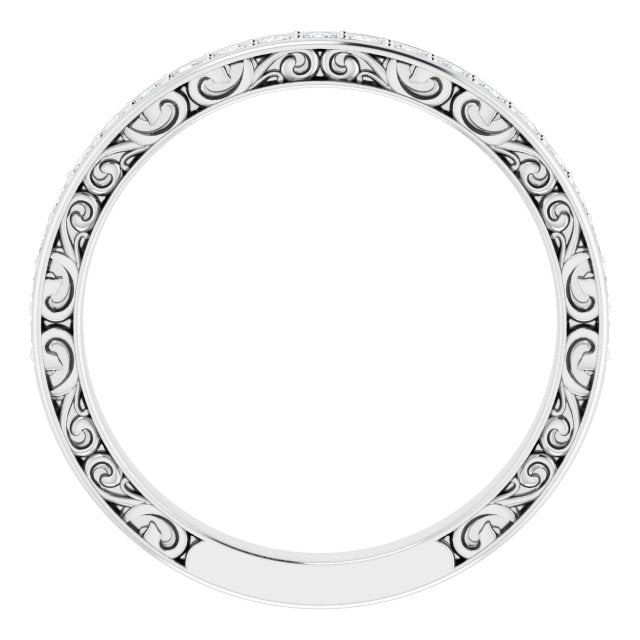 14K White 1/4 CTW Natural Diamond Anniversary Band