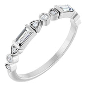 14K White 1/4 CTW Natural Diamond Anniversary Band