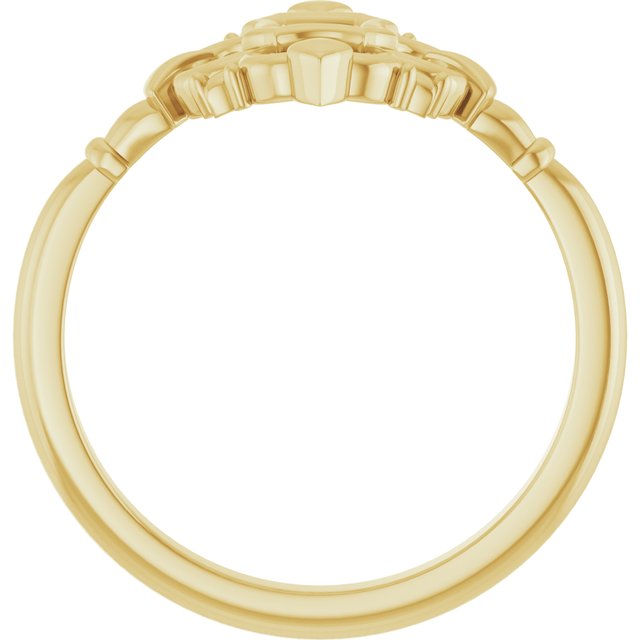 14K Yellow Vintage-Inspired Ring
