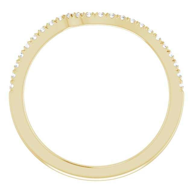 14k Yellow 1/10 Ctw Natural Diamond French-set Band