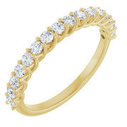 14k Yellow 7/8 Ctw Natural Diamond Anniversary  Band