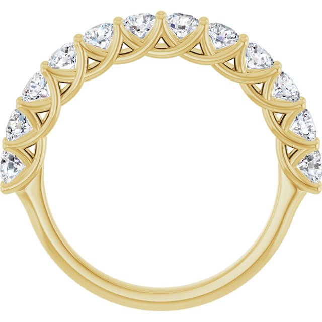 14K Yellow 1 CTW Lab-Grown Diamond Anniversary Band