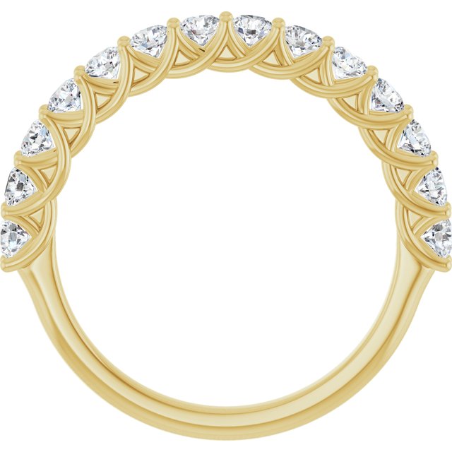 14K Yellow 7/8 CTW Lab-Grown Diamond Anniversary Band