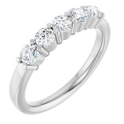 14K White 5/8 CTW Lab-Grown Diamond Anniversary Band