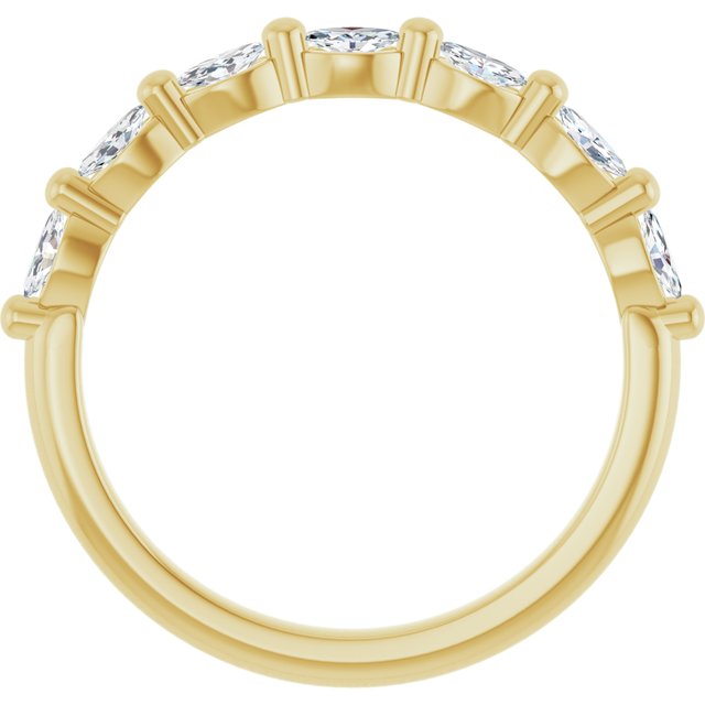 14k Yellow 1/3 Ctw Natural Diamond Anniversary Band