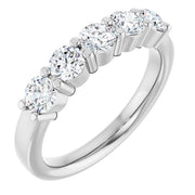 14K White 1/3 CTW Natural Diamond Anniversary Band