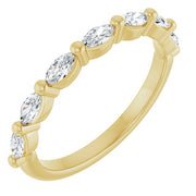 14k Yellow 1/2 Ctw Natural Diamond Anniversary Band