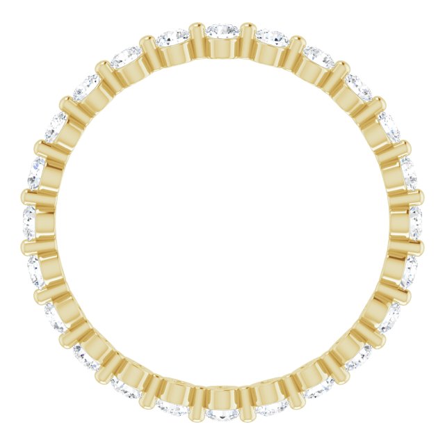 14K Yellow 5/8 CTW Natural Diamond Eternity Band