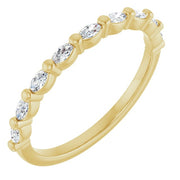 14K Yellow 1/4 CTW Lab-Grown Diamond Anniversary Band
