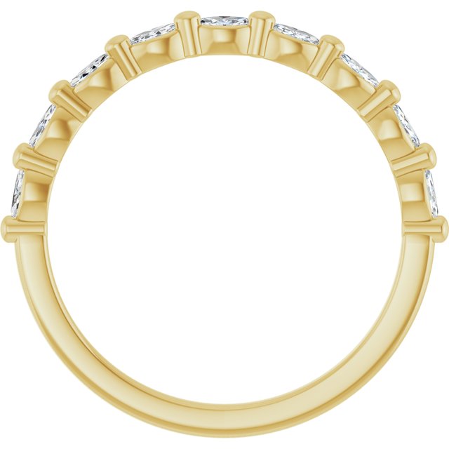 14k Yellow 1/4 Ctw Natural Diamond Anniversary Band