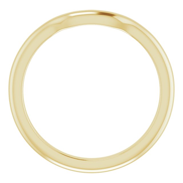 14k Yellow Band For 5.5 Mm Square Ring