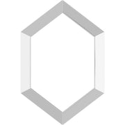 14K White 21.68x14.55 mm Geometric Pendant