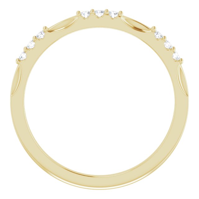 14k Yellow 1/8 Ctw Natural Diamond Anniversary Band