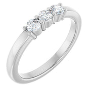 14K White 1/3 CTW Natural Diamond Anniversary Band