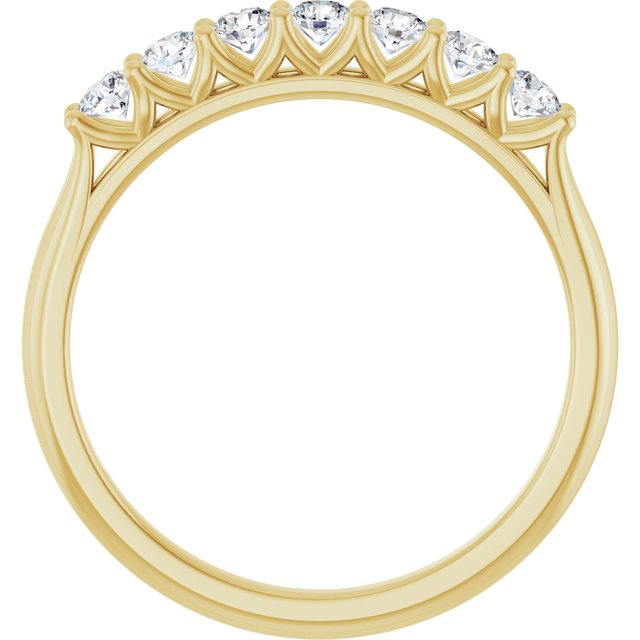 14K Yellow 3/8 CTW Lab-Grown Diamond Anniversary Band