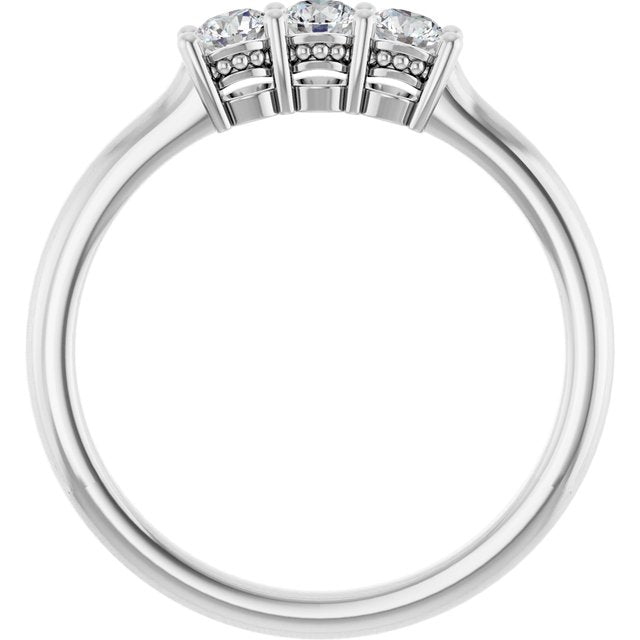14K White 1/3 CTW Lab-Grown Diamond Anniversary Band
