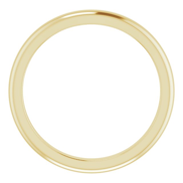 14K Yellow Band for 5.2 mm Round Ring
