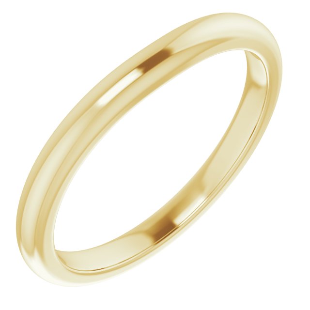 14K Yellow Band for 4.1 mm Round Ring