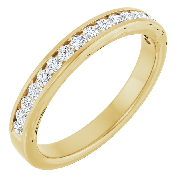 14k Yellow 1/4 Ctw Diamond Anniversary Band