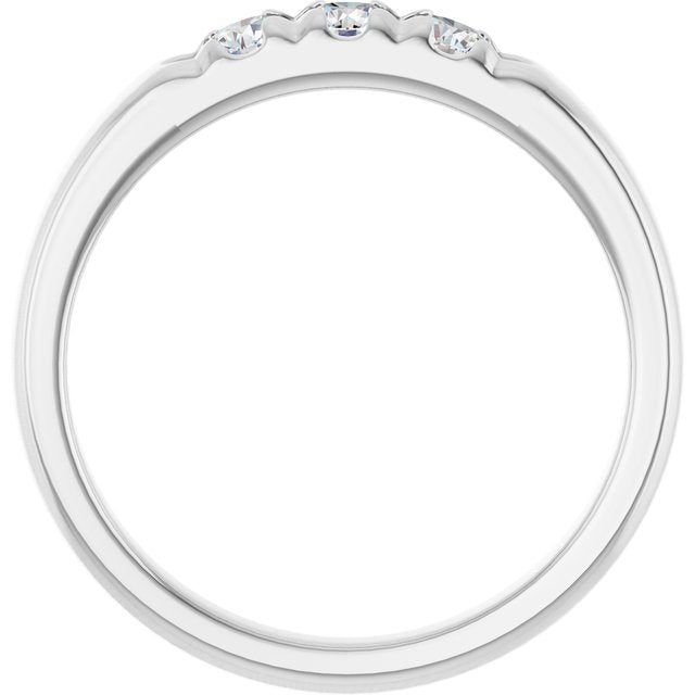 14K White 1/3 CTW Lab-Grown Diamond Anniversary Band