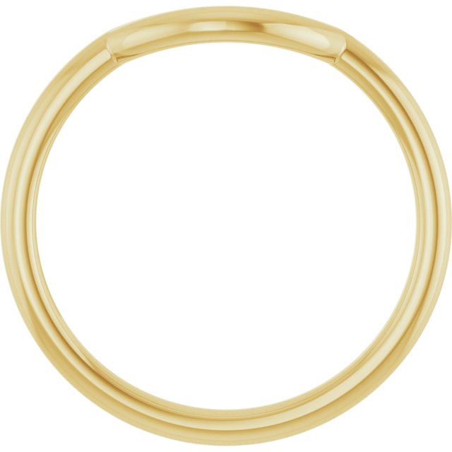 14K Yellow 8.6 mm Contour Band