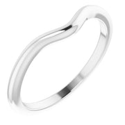 14K White Matching Band