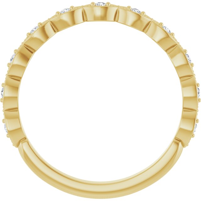 14K Yellow .07 CTW Natural Diamond Anniversary Band