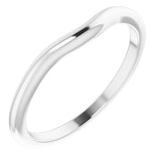 14K White Matching Band