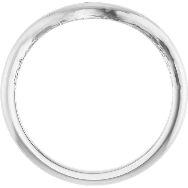 14K White 5.8 mm Round Band