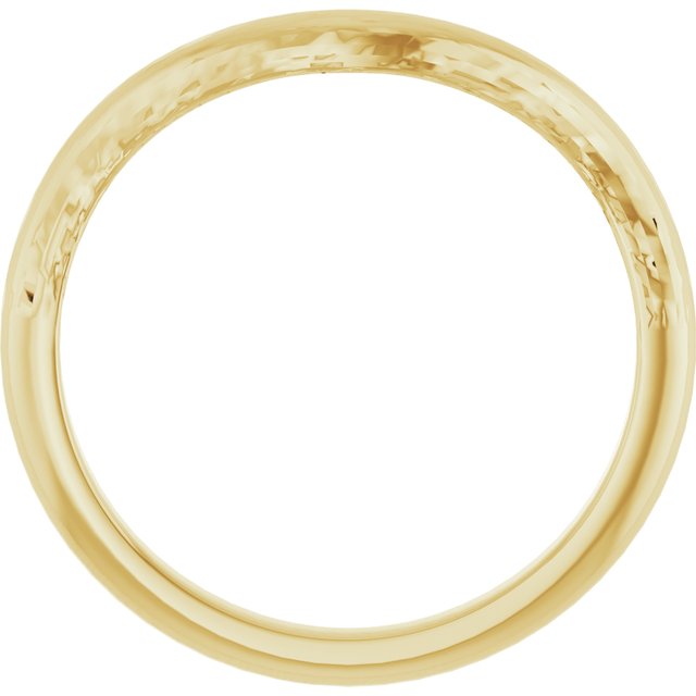 14K Yellow 8 x 6 mm Oval Band