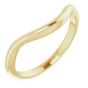 14k Yellow 8 X 6 Mm Emerald Band