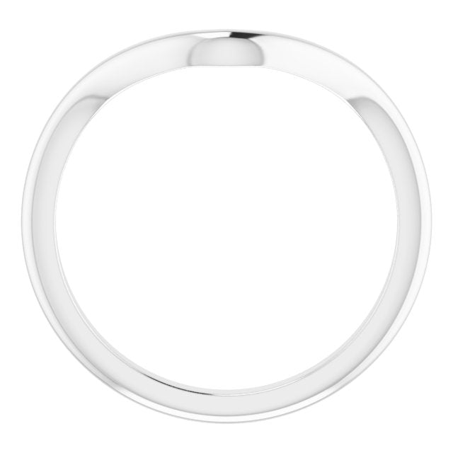 14K White 10 x 5 mm Marquise Band