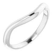 14K White 10 x 7 mm Pear Band