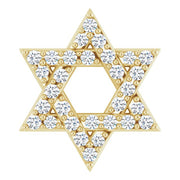 14K Yellow 1/10 CTW Natural Diamond Star of David Pendant