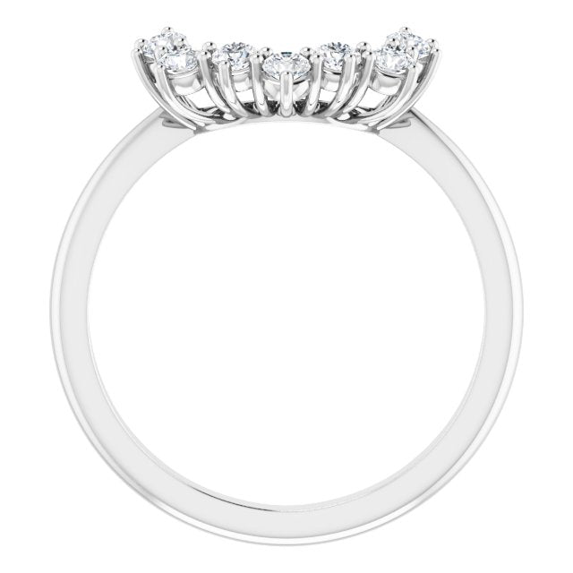 14K White 1/4 CTW Natural Diamond Matching Band
