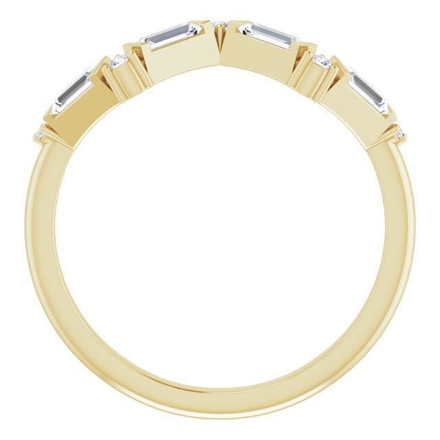 14K Yellow 1/3 CTW Natural Diamond Stackable Ring