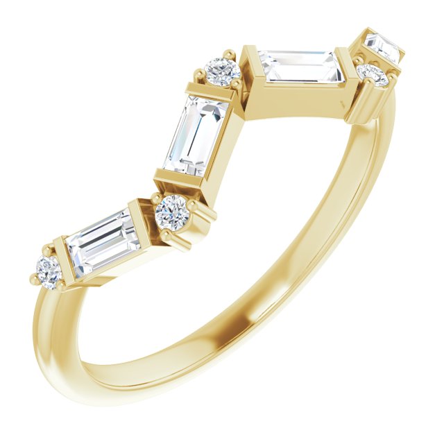 14K Yellow 1/3 CTW Natural Diamond Stackable Ring