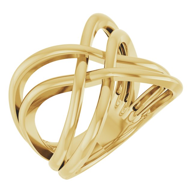 14k Yellow Freeform Ring
