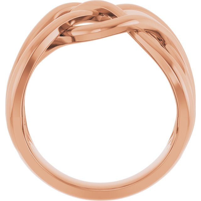 14k Rose Criss-cross Ring