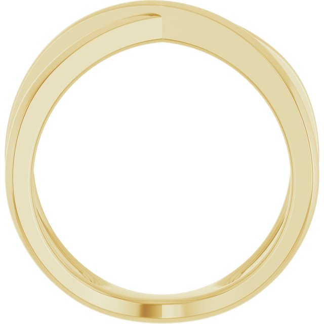 14k Yellow Criss-cross Ring